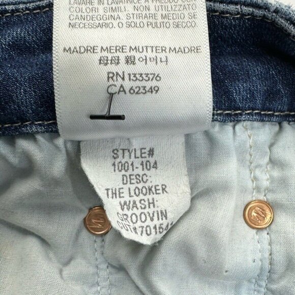 Mother Women's The Looker Groovin Skinny Minimalist Designer Jeans W25-26/L29.75 - Picture 8 of 13